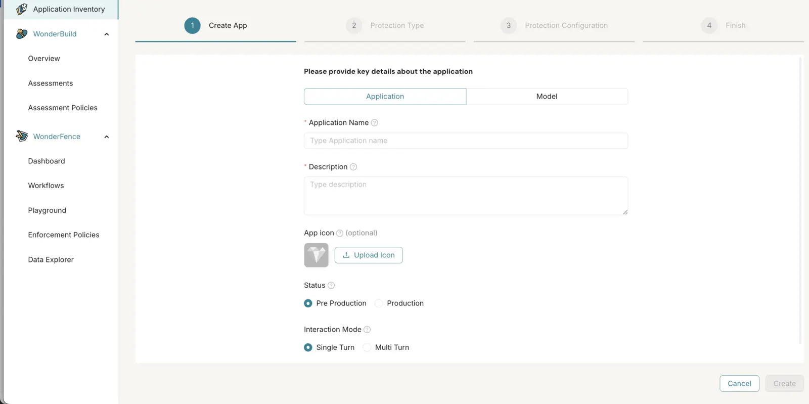 Add Application form